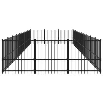 Outdoor Dog Kennel Steel 28.23 m² - Safe & Durable