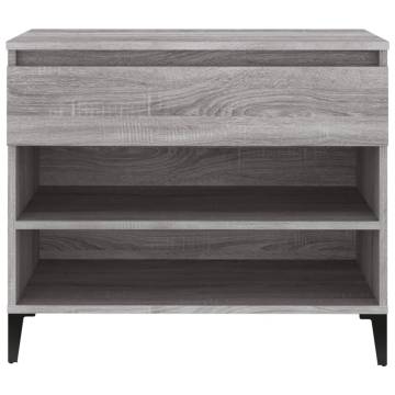 Shoe Cabinet Grey Sonoma 70x36x60 cm - Stylish Storage Solution