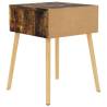 Stylish Smoked Oak Bedside Cabinet - 40x40x56 cm