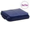 Heavy-Duty Blue Tarpaulin 5x7 m 650 g/m² - Hipomarket