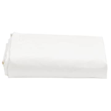 Heavy-Duty White Tarpaulin Ø 2 m | 650 g/m² for All Needs