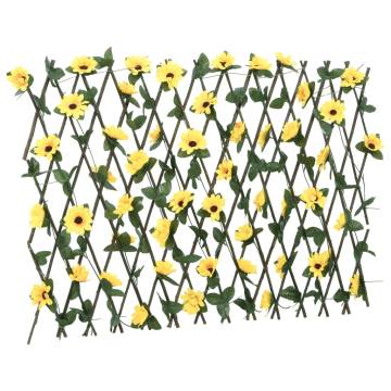 Expandable Yellow Artificial Ivy Trellis - 180x60 cm | HipoMarket