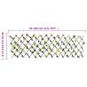 Expandable Yellow Artificial Ivy Trellis - 180x60 cm | HipoMarket