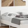 Headboard White 140 cm Solid Wood Pine Colour white Size 140 cm Quantity in Package 1 