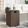 Brown Propane Tank Cover Table | 40x40x60 cm Poly Rattan