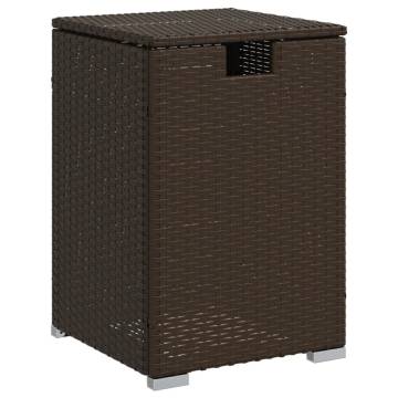 Brown Propane Tank Cover Table | 40x40x60 cm Poly Rattan