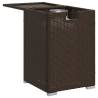 Brown Propane Tank Cover Table | 40x40x60 cm Poly Rattan