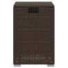 Brown Propane Tank Cover Table | 40x40x60 cm Poly Rattan