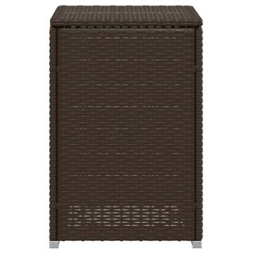 Brown Propane Tank Cover Table | 40x40x60 cm Poly Rattan