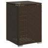 Brown Propane Tank Cover Table | 40x40x60 cm Poly Rattan