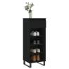 Elegant Black Shoe Cabinet - 40x36x105 cm | HipoMarket UK