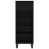 Elegant Black Shoe Cabinet - 40x36x105 cm | HipoMarket UK