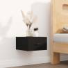 Wall-mounted Bedside Cabinet Black 35x35x20 cm Colour black Quantity in Package 1 