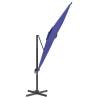 Cantilever Umbrella with Aluminium Pole - Azure Blue 400x300 cm