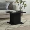 Coffee Table Black 55.5x55.5x40 cm Engineered Wood Colour black Quantity in Package 1 