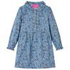 Kids' Dress with Long Sleeves Petrol 116 Size 116 (5-6y) 