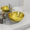 Elegant Gold Ceramic Wash Basin - 28x10 cm for Stylish Bathrooms