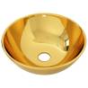 Elegant Gold Ceramic Wash Basin - 28x10 cm for Stylish Bathrooms