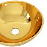 Elegant Gold Ceramic Wash Basin - 28x10 cm for Stylish Bathrooms