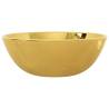 Elegant Gold Ceramic Wash Basin - 28x10 cm for Stylish Bathrooms