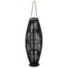 Hanging Candle Lantern Holder Bamboo Black 95 cm Quantity in Package 1 Height 95 cm 