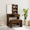 Dressing Table Set Brown Oak 74.5x40x141 cm Colour brown oak Quantity in Package 1 