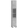 Bathroom Cabinet Concrete Grey - Engineered Wood 30x30x190 cm