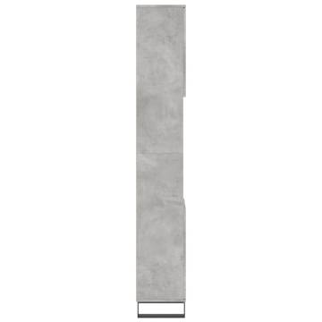 Bathroom Cabinet Concrete Grey - Engineered Wood 30x30x190 cm