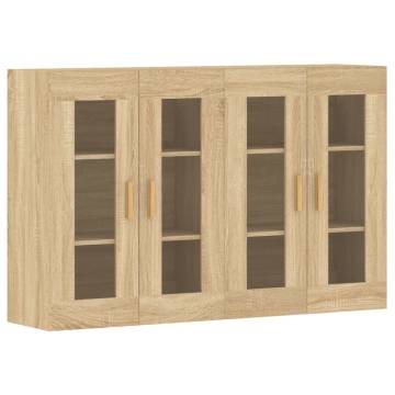 Wall Mounted Cabinets 2 pcs Sonoma Oak – Stylish Storage Solution