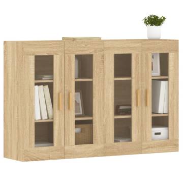 Wall Mounted Cabinets 2 pcs Sonoma Oak – Stylish Storage Solution