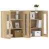 Wall Mounted Cabinets 2 pcs Sonoma Oak – Stylish Storage Solution