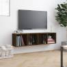 Stylish Brown Oak Book Cabinet/TV Cabinet - 143x30x36cm