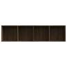 Stylish Brown Oak Book Cabinet/TV Cabinet - 143x30x36cm