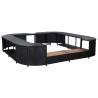 Square Spa Surround Black - Stylish Poly Rattan Hot Tub Accessory