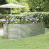 Garden Raised Bed Powder-coated Steel 249x100x68 cm Silver Colour silver Size 249 x 100 x 68 cm Quantity in Package 1 