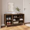 Shoe Cabinet Brown Oak 102x36x60 cm Engineered Wood Colour brown oak Quantity in Package 1 Number of Number of shelves 