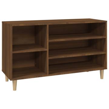 Shoe Cabinet Brown Oak - 102x36x60 cm Engineered Wood