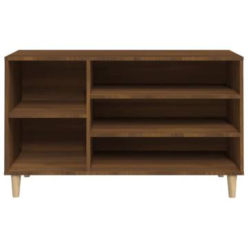 Shoe Cabinet Brown Oak - 102x36x60 cm Engineered Wood