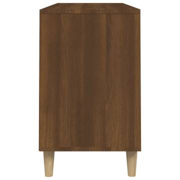 Shoe Cabinet Brown Oak - 102x36x60 cm Engineered Wood