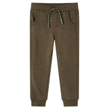 Kids' Khaki Melange Sweatpants - Affordable & Durable Wear