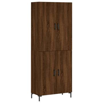 Elegant Highboard in Brown Oak - Stylish Storage Solution