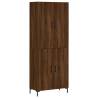 Elegant Highboard in Brown Oak - Stylish Storage Solution