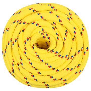 Durable Yellow Boat Rope 18mm x 25m | Perfect for Sailing & Boating