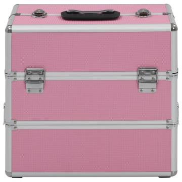 Pink Aluminium Make-up Case - 37x24x35 cm for Organised Beauty