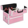 Pink Aluminium Make-up Case - 37x24x35 cm for Organised Beauty