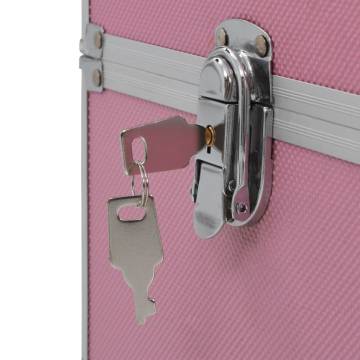 Pink Aluminium Make-up Case - 37x24x35 cm for Organised Beauty