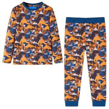 Kids' Long Sleeve Pyjamas Cognac - Comfort & Style