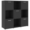 Stylish Grey Book Cabinet | 90x30x90 cm | Durable Design