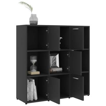 Stylish Grey Book Cabinet | 90x30x90 cm | Durable Design