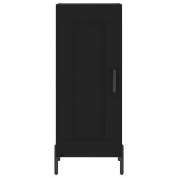 Stylish Highboard Black 34.5x34x180 cm | Hipomarket UK